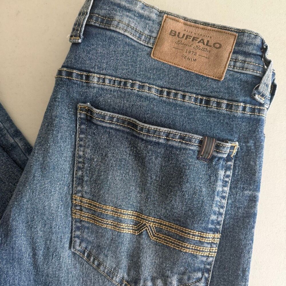 Buffalo David Bitton Evan-X Slim Straight Stretch Mens Jeans 32x30 - Picture 5 of 10